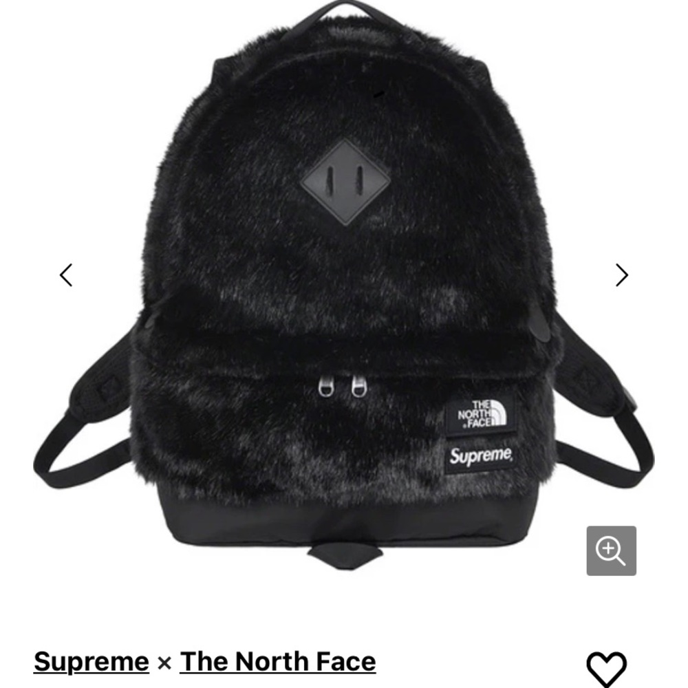 NWT Supreme x North Face Faux Fur Bagpack